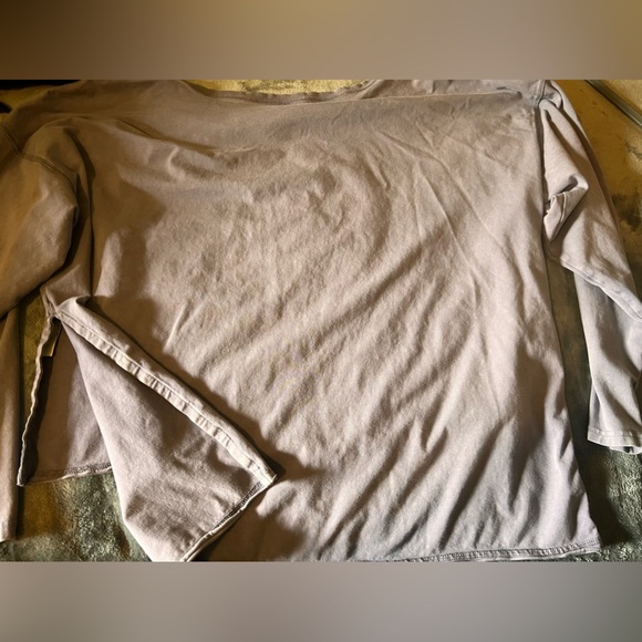 Free People movement high low open neck loose fit top size medium side slits - Picture 3 of 6